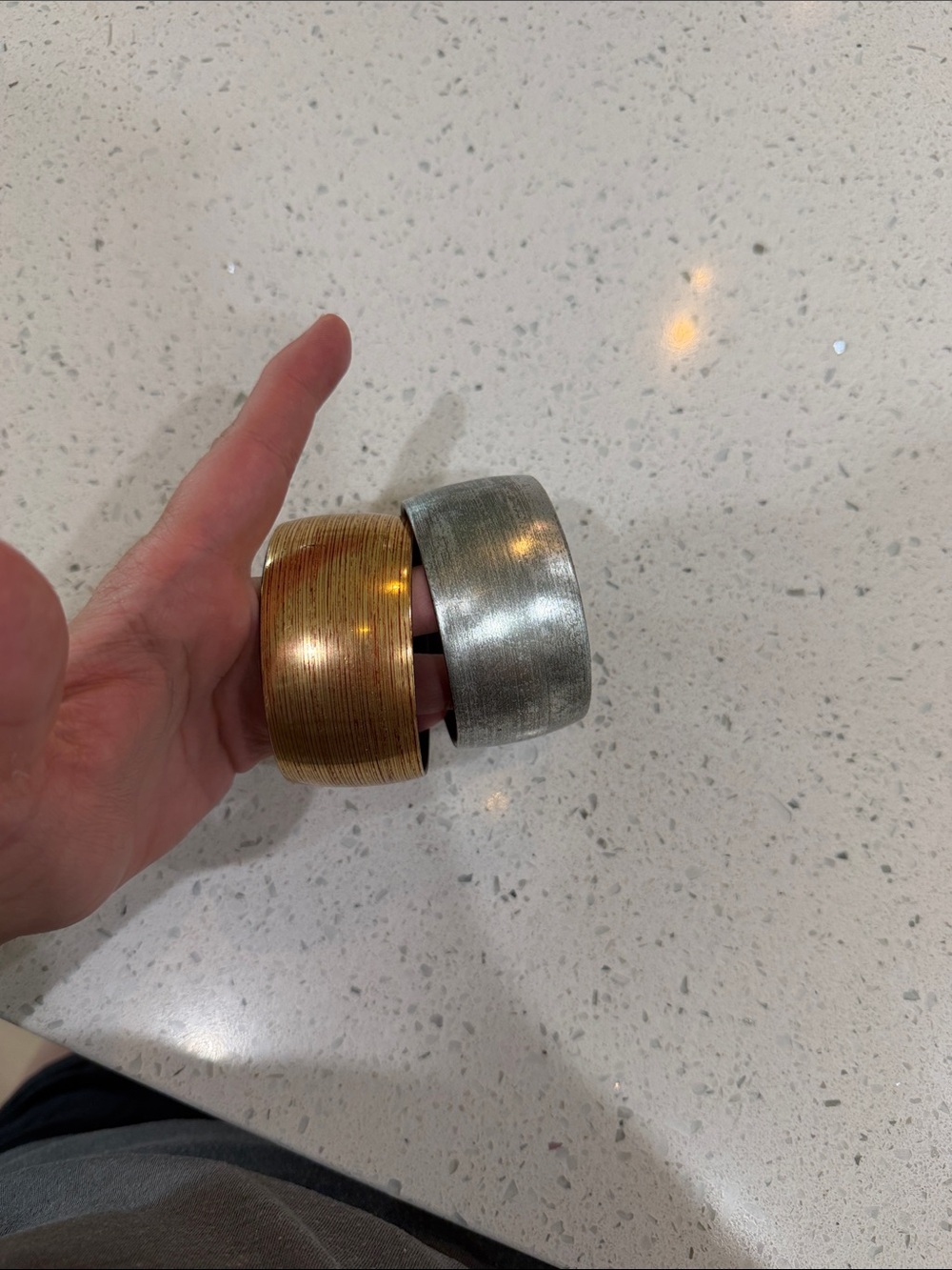 Premier Designs Wide Cuffs - Gold & Silver